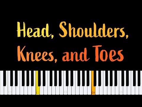 Easy Piano Sheet Music for Beginners | Head, Shoulders, Knees, and Toes PDF