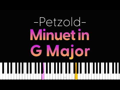 Minuet in G Major - Bach ( Petzold )