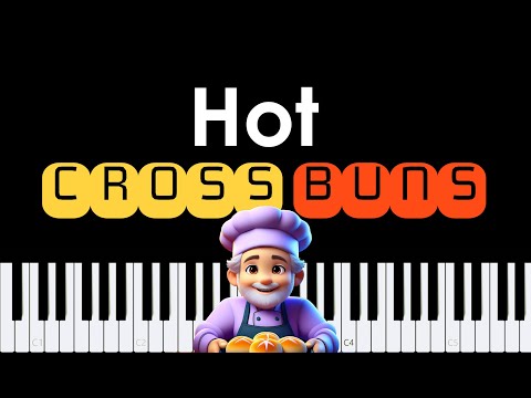 Easy Piano Sheet Music for Beginners | Hot Cross Buns PDF