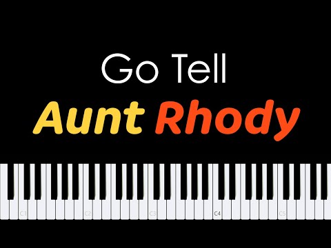 Easy Piano Sheet Music for Beginners | Go Tell Aunt Rhody PDF