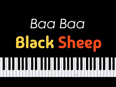 Easy Piano Sheet Music for Beginners | Baa Baa Black Sheep PDF