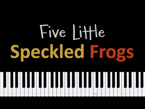 Easy Piano Sheet Music for Beginners | Five Little Speckled Frogs PDF