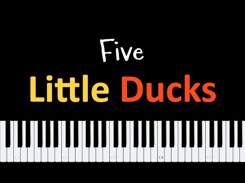 Easy Piano Sheet Music for Beginners | Five Little Ducks PDF