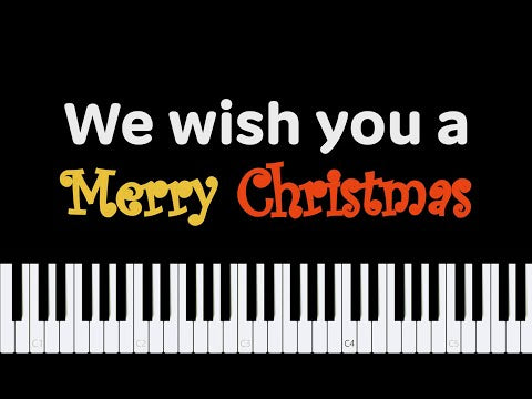 Easy Piano Sheet Music for Beginners | We Wish You a Merry Christmas PDF